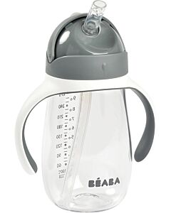 Beaba: Straw Cup 300ml (Grey) - 20% OFF!!