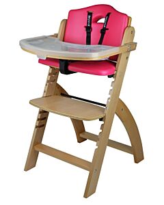 Abiie Beyond Y High Chair (Natural + Raspberry)