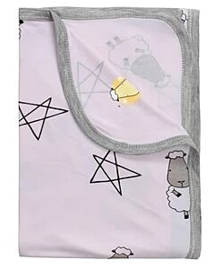 Baa Baa Sheepz: Single Layer Blanket Big Star & Sheepz (Pink) - 10% OFF!!