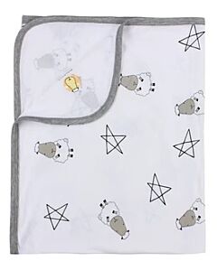 Baa Baa Sheepz: Single Layer Blanket Big Star & Sheepz (White) - 10% OFF!!