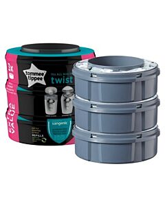 Tommee Tippee: Sangenic Twist and Click Cassettes (3-pack) - 15% OFF!!