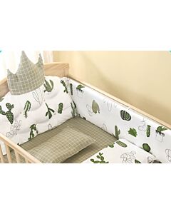 CHILUX Crown Cotton Cushions - Green Royal Cushion