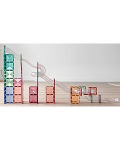 Connetix: Magnetic Tiles Pastel Ball Run Expansion Pack 80 Pieces