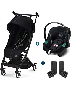 Cybex Gold: Libelle (Moon Black) + Aton S2 i-Size (Moon Black) Travel System