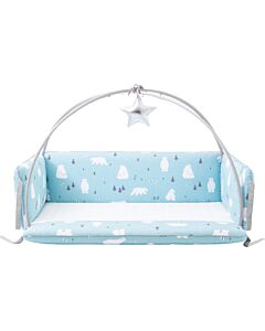 Emperor Baby: Premium Line Bumper Bed [Extra Large: 170x120x62cm] (Snow Bear Mint) [PREORDER - Limited units arriving in  4-5 weeks]