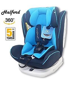 Halford: Zeus 360 Spin Car Seat Isofix - Blue