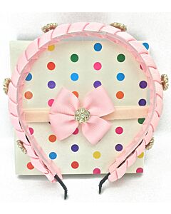 Bows & Blings: Princess Leah Set - Light Pink (Hand crafted!)