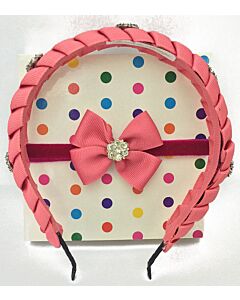 Bows & Blings: Princess Leah Set - Coral (Hand crafted!)