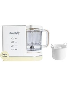 ISA UCHI: iSMART 6-In-1 Function Baby Food Processor (Pastel Yellow) + FREE Isa Uchi Rice or Pasta Cooker