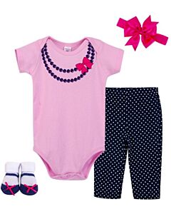 Little Treasure: Gift Set - Newborn Baby 4pc Layette Set (0-6mths) (77005) - 20% OFF!!
