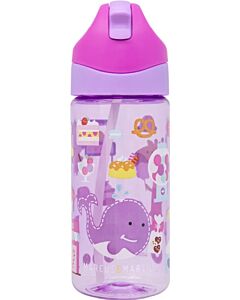 Marcus & Marcus: Antibacterial Tritan Straw Bottle 400ml (Lolly)