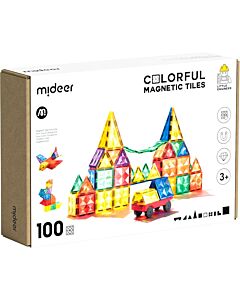 Mideer: Colorful Magnetic Tiles 100pcs