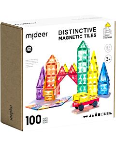 Mideer: Distinctive Magnetic Tiles 100pcs
