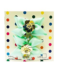 Bows & Blings: Cherry Blossom Collection - Mint (Hand crafted!)