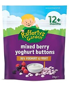 Rafferty's Garden: Mixed Berry Yoghurt Buttons 28g (12+ Months) - 8% OFF!!