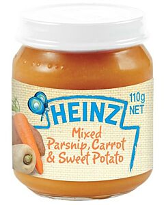 Heinz: Parsnip Carrot & Sweet Potato 110g (From 6+ Months)