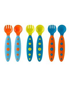 Boon: MODWARE Toddler Utensils 3Pack - Blue/Orange, Orange/Blue, Green/Blue - 15% OFF!!
