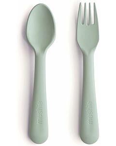 mushie: Fork & Spoon (Sage)