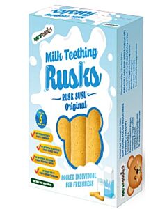 Natufoodies: Milk Teething Rusks (15g x 6's) - Original