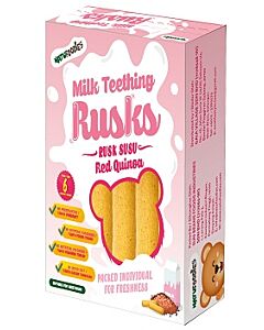 Natufoodies: Milk Teething Rusks (15g x 6's) - Red Quinoa
