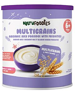 Natufoodies: Multigrain Rice Porridge with Prebiotics (6+ Months) 200gm| Original Flavour - 10% OFF!!