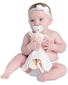 Nookums Paci-Plushies Lovie Lamb Blankies™ Pacifier Holder (Plush Toy Includes Detachable Pacifier, Use with Multiple Brand Name Pacifiers) - 18% OFF!!