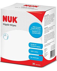 NUK: Nipple Wipes 30 Sachets