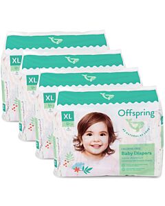Offspring Fashion Diapers (Chlorine Free) XL30 - Mystic Waters *4 Pack Bundle*