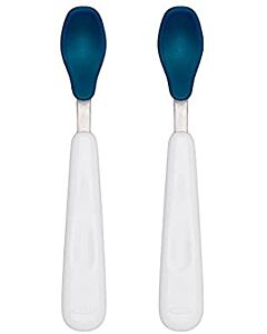 OXO TOT: Feeding Spoon Set with Soft Silicone - Navy