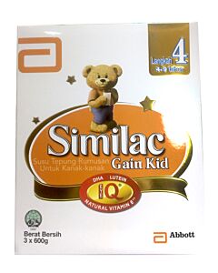 Similac: Gain Kid Milk Powder (3 - 9 yrs old) 600g x 3
