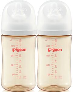 Pigeon: SofTouch™ Wide Neck PPSU Nursing Bottle 240ml x 2