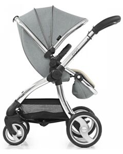 Egg® Stroller: Platinum Grey On Silver Chassis (Special Edition)