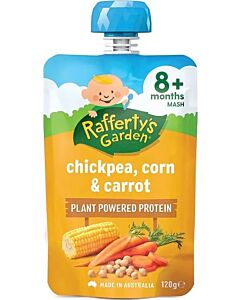 Rafferty's Garden: Chickpea Corn Carrot Baby Food 120g (8+ Months)