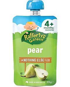 Rafferty's Garden: Pear Puree Baby Food 120g (4+ Months)