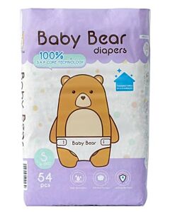 BB Diapers - Baby Bear Diapers S54 (4 - 6kg)