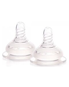 Autumnz: Soft Silicone Teat Slow Flow (Round Hole) 0+Months - Size S - 21% OFF!!