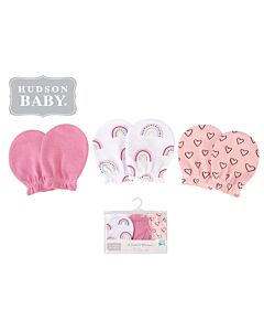 Hudson Baby: Scratch Mittens (Pink) - 3 Pairs (51712CH) - 10% OFF!!