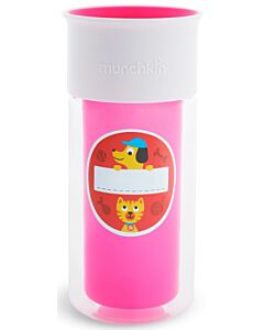 Munchkin: Miracle® 360° Insulated Sticker Sippy Cup - Pink