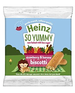 Heinz: Strawberry & Banana Biscotti 60g (From 7+ Months)