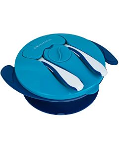 Autumnz: Baby Suction Bowl with Spoon & Fork | Navy Blue - 20% OFF!!