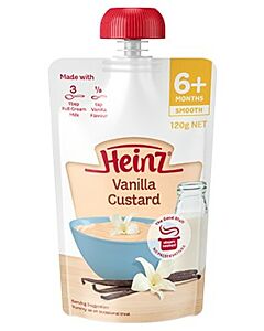 Heinz: Simply Vanilla Custard Pouch 120g (From 6+ Months)