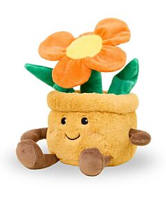 Warmies: Orange Flower Pot (Microwavable / Chillable) [PREORDER - Limited units arriving end Sept]