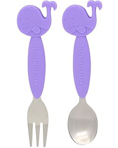 Marcus & Marcus | Fork & Spoon Set | Willo (Whale) - 10% OFF!!