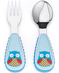 Skip Hop: Zootensils Fork & Spoon Set - Owl - 15% OFF!!
