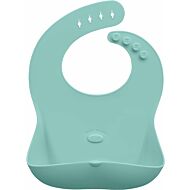 Abiie:﻿ Ruby Wrapp Silicone Bibs (Baby Blue)