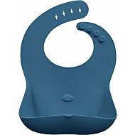 Abiie:﻿ Ruby Wrapp Silicone Bibs (Space Blue)
