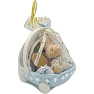 Angeliz Baby: Mini Cart Grooming Baby Hamper Set (9Pcs) [Blue]