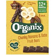 Organix Goodies Date & Banana Chunky Fruit Bars (6pack x 17g)