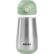 Beaba: Stainless Steel Spout Bottle 350ml (Green)