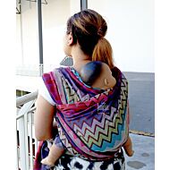 JumpSac - Bombora Waves in Pale Pink (Ring Sling) - M